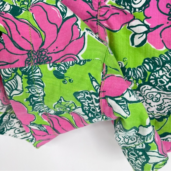 LILLY PULITZER Callahan Shorts Bloomin' Cacoonin' Print Size 14 Summer Plus Size - Picture 4 of 10